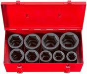 TEKTON 1 Inch Drive Deep 6-Point Impact Socket Set, 9-Piece (1-2 in.) | 4892