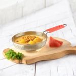 Planto Living Pure Brass Frypan for Cooking & Serving Brassware, Dinnerware with Many Ayuredic Health Benefits (Size: 1000 ML)