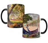 Morphing Mugs Disney - Beauty and the Beast - Picnic - Thomas Kinkade - One 11 oz Color Changing Heat Sensitive Ceramic Mug – Image Revealed When HOT Liquid Is Added!