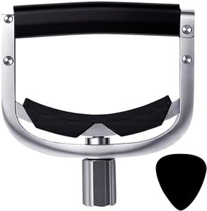 Wrotgt U-Shaped Guitar Capo 304 Stainless Steel | Professional Screw Adjustable Clamp for Acoustic, Electric, Classical Guitars & Bass | Fits 4-12 String & Banjo (9-16" Radius)