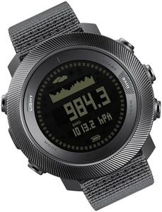 TIKATARER Dive Watch, 100m Waterproof Dive Computer, Digital Sports Watch for Men with Compass, Altimeter, Barometer, Stopwatch, Countdown Timer, Multi Alarm & LED Backlight, Black