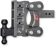 GEN-Y Hitch Heavy Duty Tow Hitch for 3" Receiver - 6" Drop/Rise with 4 Adjustable Positions, Includes Dual Ball Mount and Locking Pin, 32,000 lbs Towing Capacity, 3,500 lbs Tongue Weight