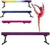 Peakpath 6FT Adjustable&Foldable Gymnastics Balance Beam,Home Gym Equipment,Easy Assembling and Storage,No Tool Require,for Kids Children Girls Training Ages 3-12