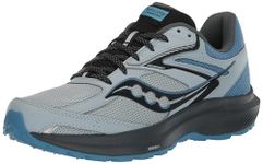 Saucony Women's Cohesion TR17 Trail Running Shoe, Granite/Breeze, 7.5M US