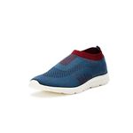 Bourge Men Pearl-z2 Blue and Red Running Shoes-6 UK (40 EU) (7 US) (Vega Pearl-4-06)