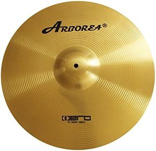 Arborea Cymbal Crash Cymbal Hero Brilliant Finish Bright Sound 16 inch Drum Cymbal For Practice (16"Crash）