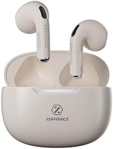 ZIPFORCE True Wireless Earbuds, in-Ear Bluetooth 5.3 Headphones, Bluetooth Earbuds Touch Control 30 Playtime, IPX6 Waterproof TWS, Light-Weight Earphones