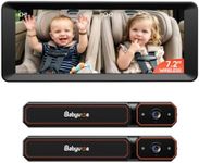Babyvue BV6PLUS 7.2" Wireless Dual Car Camera Baby Monitor Fast Setup