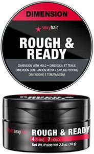 SexyHair Style Rough & Ready Dimension with Hold Styling Putty, 2.5 Oz | Pliable Hold | Allows Easy Molding, Defining and Shaping