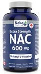 Naka Platinum Nutri NAC (N-Acetyl-L-cysteine) 600 mg per capsule - BONUS SIZE 150 Veggie Capsules (120+30 FREE)