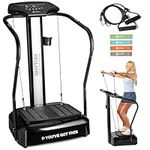 Lifepro Vibration Plate Exercise Machine with Handles, Vibrating Plate Exercise Machine, Vibration Platform Machines, Vibration Plate Lymphatic Drainage, Handles Help with Balance