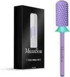 MelodySusie Safety Nail Drill Bits, 3/32'' Smooth Round Top Large Barrel Carbide Bits, Suitable for Manicure Pedicure Cuticle Gel Polishing, Beginners Bits, Purple, Series Bit-S, C