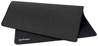 Manhattan XL Gaming Mousepad Smooth Top Surface Mat, Large nylon fabric surface area to improve tracking for better mouse performance (400x320x3mm), Non Slip Rubber Base, Waterproof, Stitched Edges