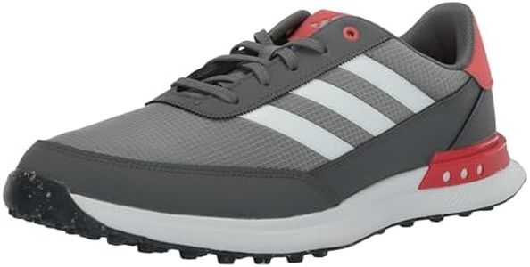 adidas Men's S2G Spikeless 24 Golf Shoes, GREYTHREE/FTWRWHITE/PRELOVSCA, 9.5