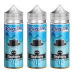 KINGSTON E LIQUIDS - ZINGBERRY 3 X 120ml Shortfill Premium Liquid 70/30 No Nicotine