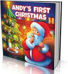 Personalized Soft Cover Story Book by Dinkleboo -"First Christmas" - for Kids Aged 0 to 8 Years Old - A Story About Your Child’s First Christmas