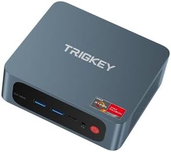 Mini PC, AMD Ryzen7 5700U(Up to 4.3GHz) TRIGKEY Mini Desktop Computer, 16G DDR4 500G SSD, Mini desktops Support DP/HDMI/Type-C/Triple-Screen 4K Display/ WiFi6/ BT5.2/ 1000M LAN