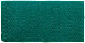 Mayatex San Juan Solid Barrel Racer/Arab Saddle Blanket, Teal, 34 x 30-Inch