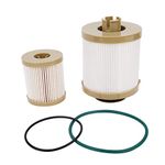 Replacement Fuel Filter - Compatible with Ford - 2003-2007 - F250, F350, F450, F550 Super Duty, Excursion - Replaces FD4616, 3C3Z9N184CB - 6.0L V8 Diesel Upper Fuel Bowl and Lower Lifter Pump Filter