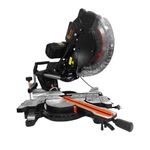 VOLTZ VZ-MS305 Miter Saw 2400W 12" Sliding Compound Miter Saw with Laser & Corded Electric LED Light 3800 RPM 305mm Blade Dia & 80T TCT Blade, Ideal For Cutting Wood