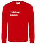 Teesh Clothing Men's Christmas Jumper Ironic Design (Medium, Red)