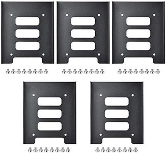 TRIXES Paquete de 5 Kits de Montaje Interno Metal Negro para Unidades Portatiles SSD de 2,5 Pulgadas y Unidades de Disco Duro de 3,5 Pulgadas - Reemplazos de Montaje para Discos Duros