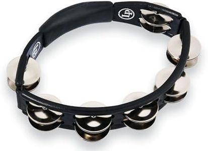 LP150 Cyclops, Steel Jingles, Black, Hand Held Tambourine