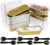 150Pcs Mini Loaf Pans with Lids and