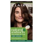 Clairol Natural Instincts Demi-Permanent Hair Dye, 4W Dark Warm Brown Hair Color, 1 Count