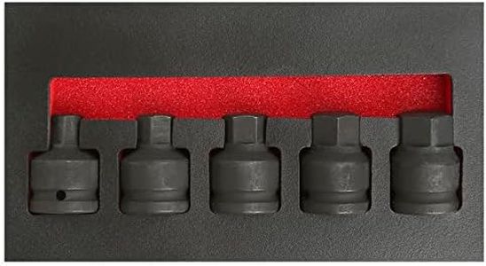 5pcs 3/4 Inch Drive Impact Hex Driver Set
