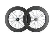 SunRise Bike Carbon Single Speed Bike Wheelset Clincher 88mm Track Bike Rim with Matte Finish