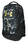 Under Armour Men's UA Hustle 3.0 Backpack (Black / Metallic Gold-007), Black / Metallic Gold-007, One Size, Hustle 3.0