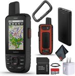 Garmin GPSMAP 67i Rugged Hiking GPS Handheld, Premium inReach Satellite Technology, 425 Hr of Battery Life, Two-Way Messaging, Interactive SOS, Mapping Bundle with Accessories
