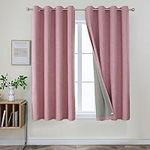Joydeco Pink Blackout Curtains for 