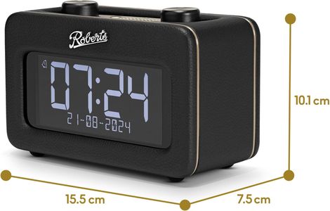 Roberts Revival REST DAB Radio – Black Retro Portable Radio