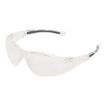 Honeywell 1015369 A800 Sporty Safety Eyewear Frame with Clear Fog-Ban/Anti-Scratch Lens, Translucent, Soft Nosepiece, Suitable for Utilities/Laboratories/Clean Rooms (1 Piece)