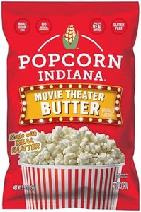 Popcorn Indiana Movie Theater Butter Popcorn (3 oz Bags – 6 Pack) Pre-Popped Popcorn Made with Real Butter, Gluten Free, No Artificial Flavors, Perfect for Movie Nights or After School Snacks