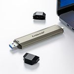 Lemorele M.2 NVMe SSD Enclosure Adapter Tool-Free, 10Gbps USB C 3.2 Gen2 M.2 NVMe PCIe/SATA External Hard Drive Case Adapter for M-Key & M+B Key NVMe SSD (2230/2242/2260/2280)