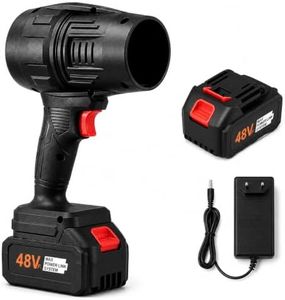 Electric Handheld Air Blower, 48V Cordless Turbo Blower for Home, Car & Outdoor | High-Speed Air Blower with Rechargeable Battery & Fast Charger | Heavy-Duty Dust Cleaner for Computer
