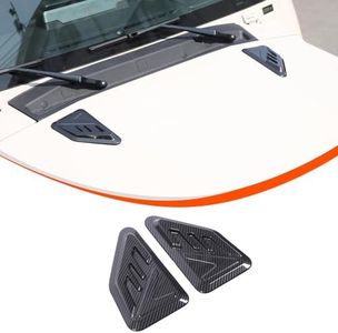Front Hood Cover Trim for INEOS Grenadier 2020-2024 Accessories, Car Hood Simulation Decorative AirOutlet, Bonnet Vent Hood Air Intake Warp Cover Trim Protector Moulding, ABS (Carbon Fiber)
