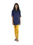TWIN BIRDS Tailored Cut & Classic Fit Super Stretchable Sweet Corn Yellow Coloured Cotton Elastane Fabric Churidar Leggings for Women - (XXL)