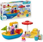 LEGO® DUPLO Peppa Pig Boat Trip 10432 Toy,Build-and-Rebuild Preschool Learning Playset with 2 Figures,Toy for Toddlers Aged 2 Plus