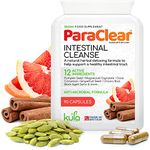 ParaClear - Intestinal Cleanse Complex - Strong Digestive Detox - 90 Vegan Capsules - Natural Herbal Food Supplement with Magnesium, Cinnamon, Cloves, Shiitake Mushroom, Garlic and Pumpkin Seed.