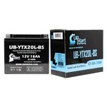 UB-YTX20L-BS Battery Replacement for 2014 Yamaha YFM700DE, DH, PE, PFPH, PS Grizzly 700 CC ATV - Factory Activated, Maintenance Free, Motorcycle Battery - 12V, 18AH, UpStart Battery Brand