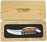Laguiole En Aubrac Sommelier Waiter's Corkscrew, Thuja/Cedar Wood Handle, Wine Opener With Foil Cutter & Bottle Opener