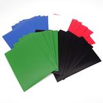 docsmagic.de 5 x 100 Mat Card Sleeves Standard Size 66 x 91 - Black Blue Green Red White - PKM - MTG