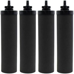 Larayci Water Filter Replacement for Berkey® BB9-2 Black Activated Carbon Filters, Compatible with Berkey® Gravity Water Filter System, Pack of 4