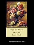 Vase of Roses: Renoir cross stitch 