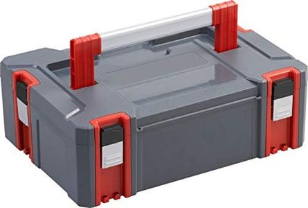 Connex Caja de sistema – Tamaño M – 20,5 litros de volumen – Capacidad de carga 80 kg – Sistema ampliable individual – Apilable – De plástico resistente, caja apilable/Caja de herramientas /
