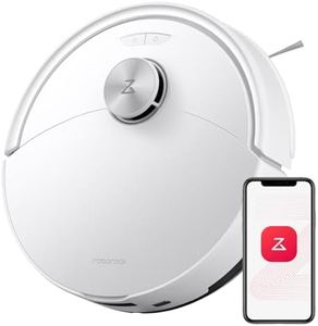 roborock Q10 S5 Saugroboter mit Wischfunktion, 10.000 Pa HyperForce Saugkraft, Dual Anti-Tangle System, Auto Lifting Mopping, Ideal für Tierhaare, Teppiche, Hartböden (Weiß)